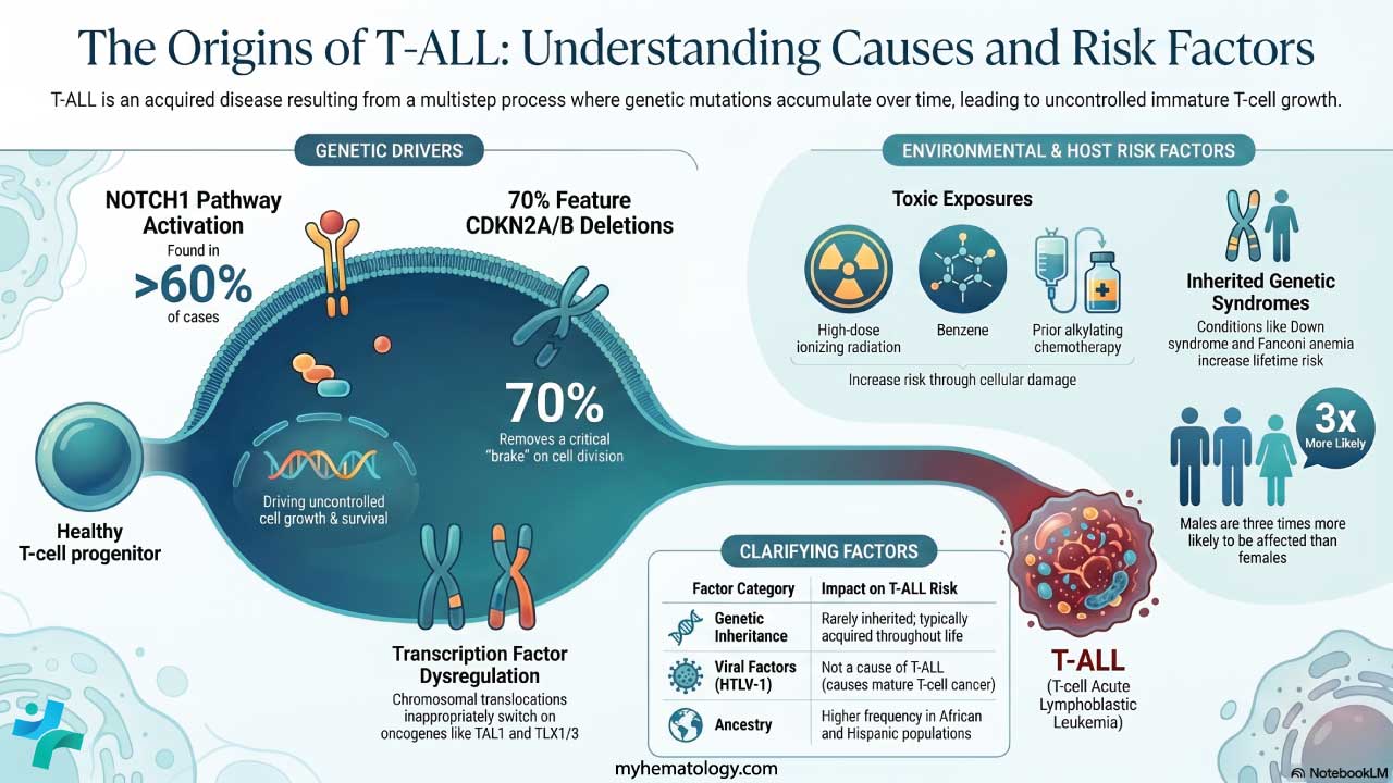 Causes and Risk factors of T-ALL