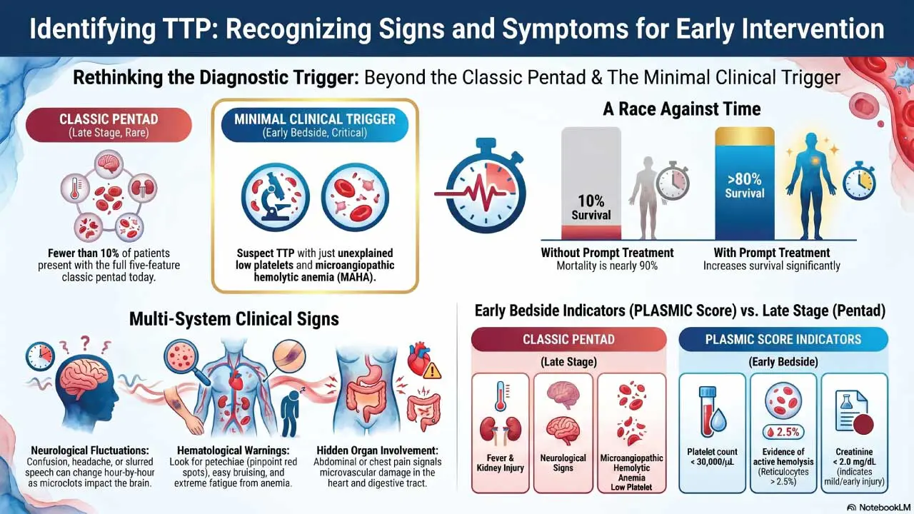 Clinical manifestations of TTP