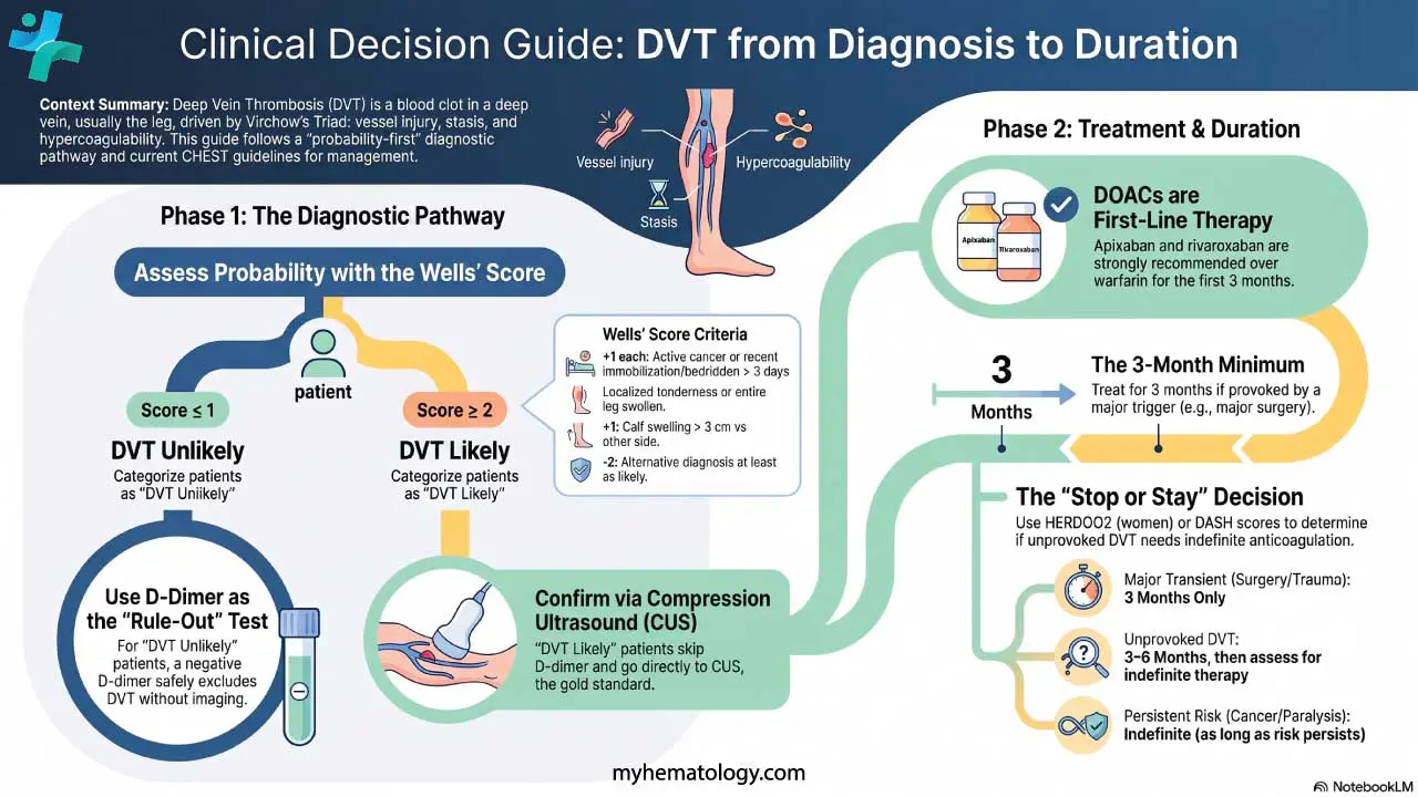 DVT clinical decision guide