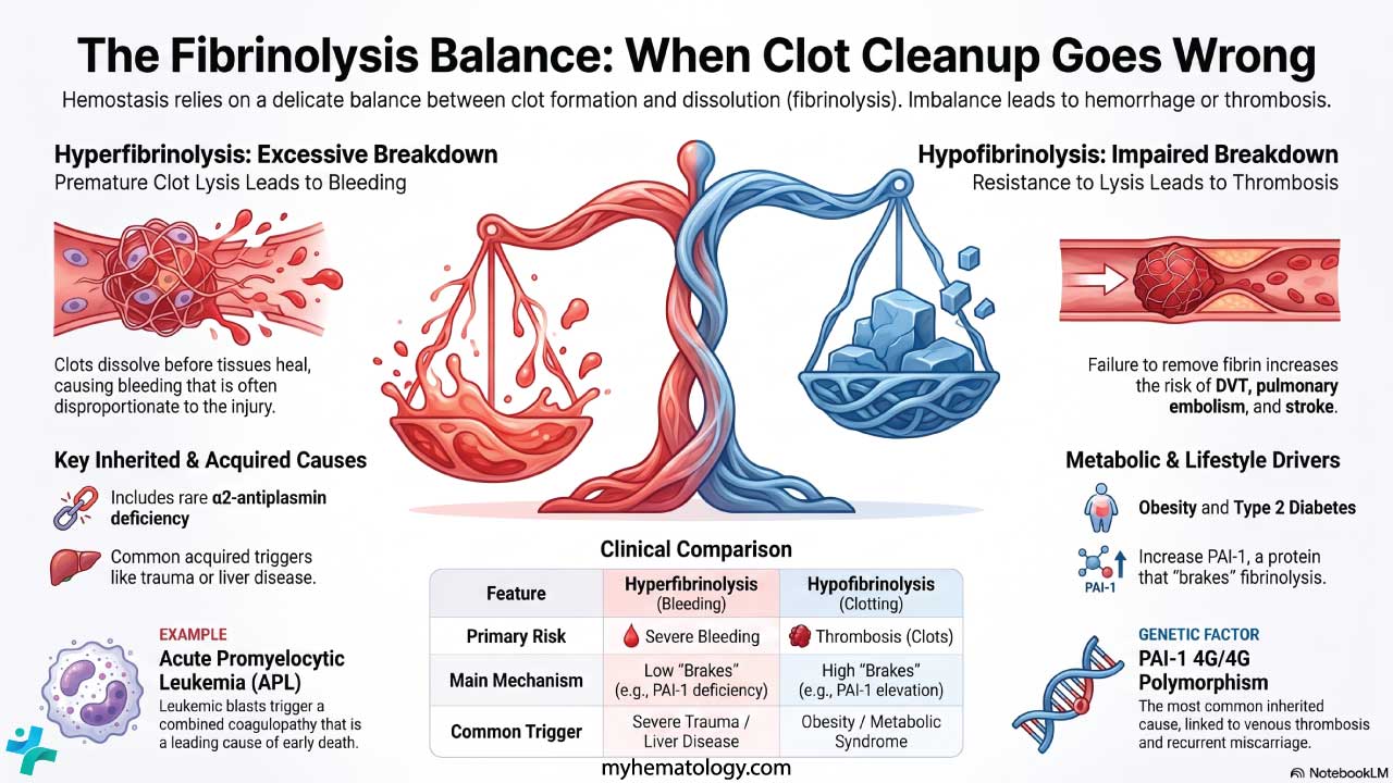 Fibrinolysis disorders