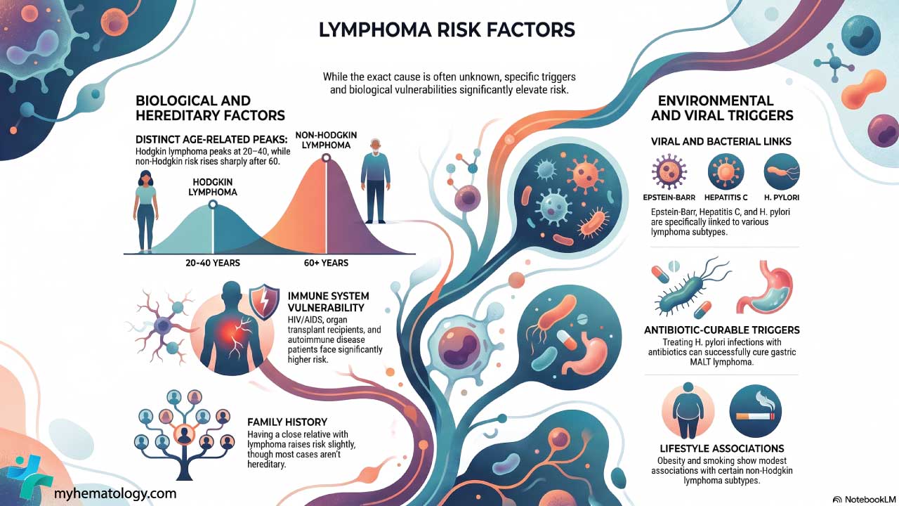 Lymphoma risk factors