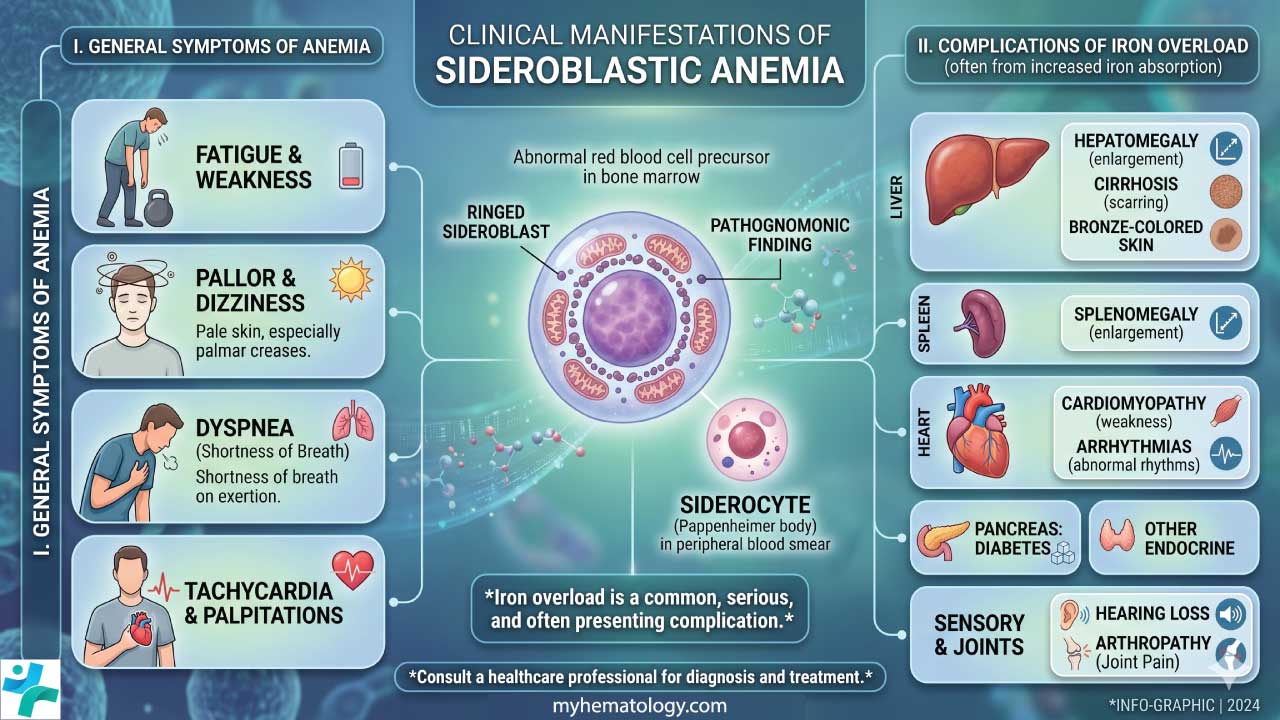 Clinical Manifestations of Sideroblastic Anemia