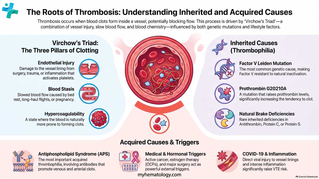 Causes of thrombosis