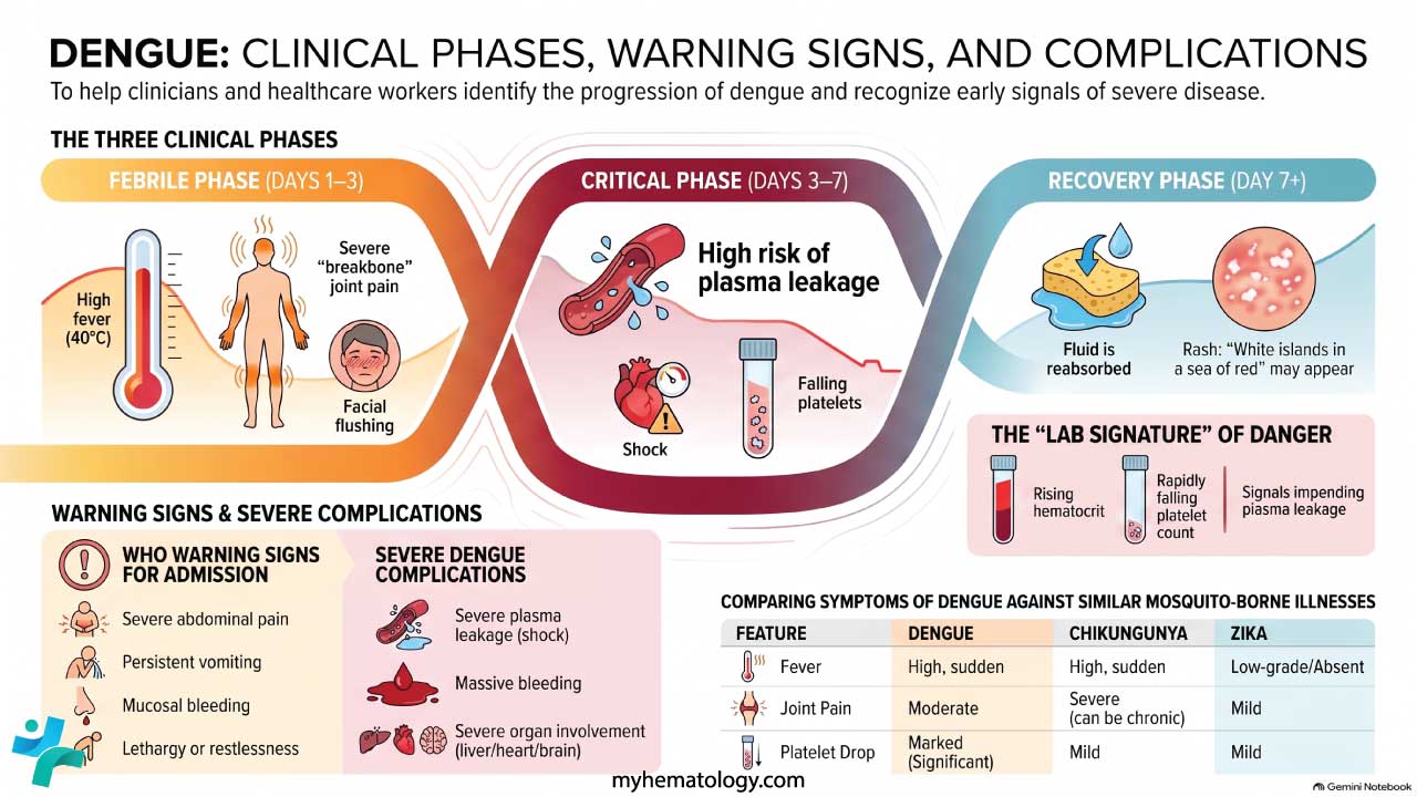Dengue signs and complications