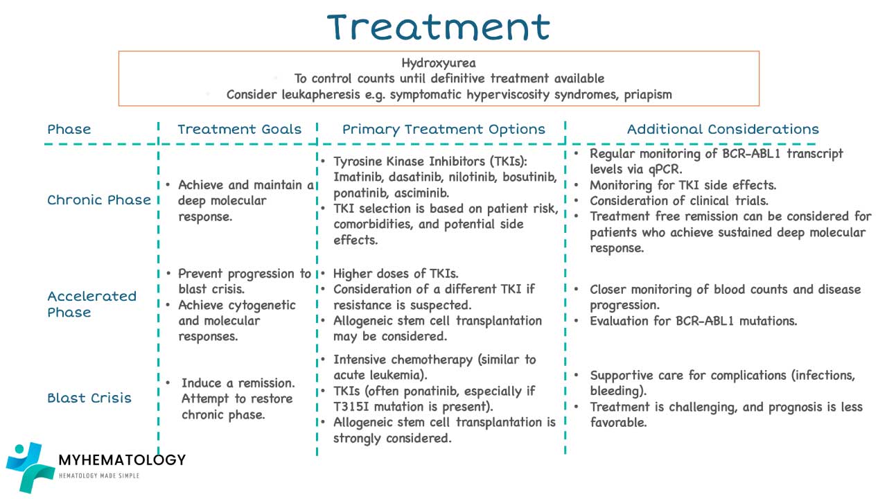Chronic myeloid leukemia treatment strategies. 