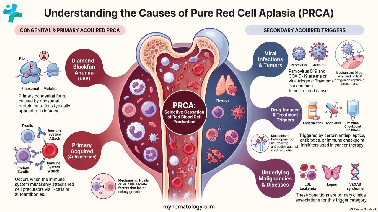 Causes of PRCA