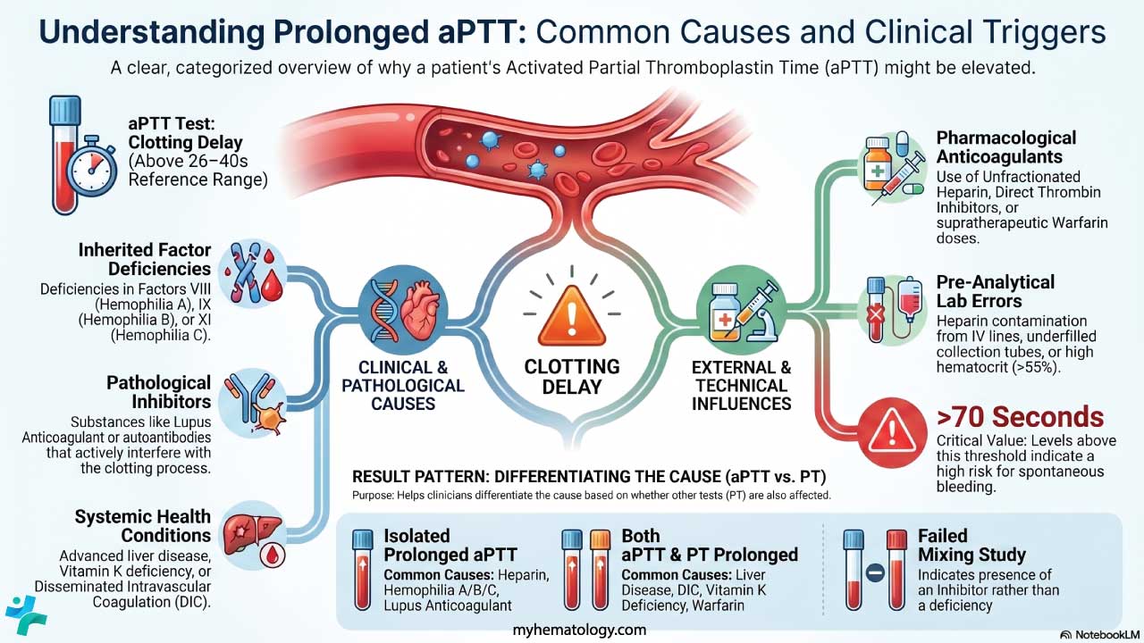 Causes and triggers of prolonged aPTT